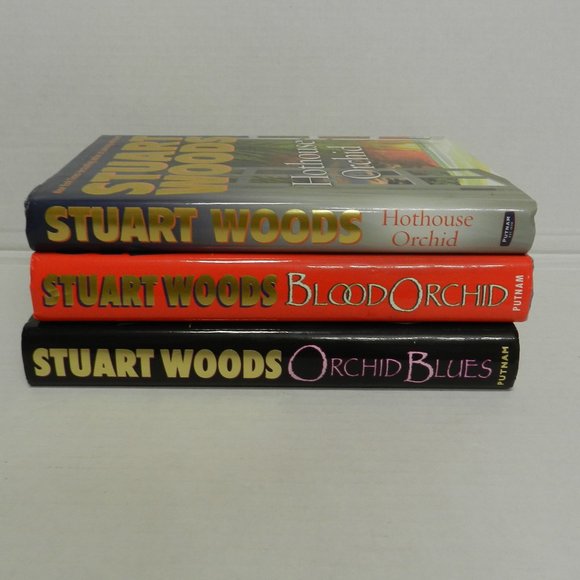 STUART Woods Hardcover Novels ORCHID BLUES HOTHOUSE ORCHID BLOOD ORCHID - Picture 5 of 7